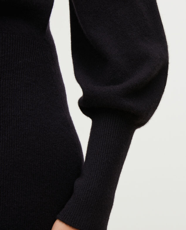 Robe pull en cachemire Black beauty