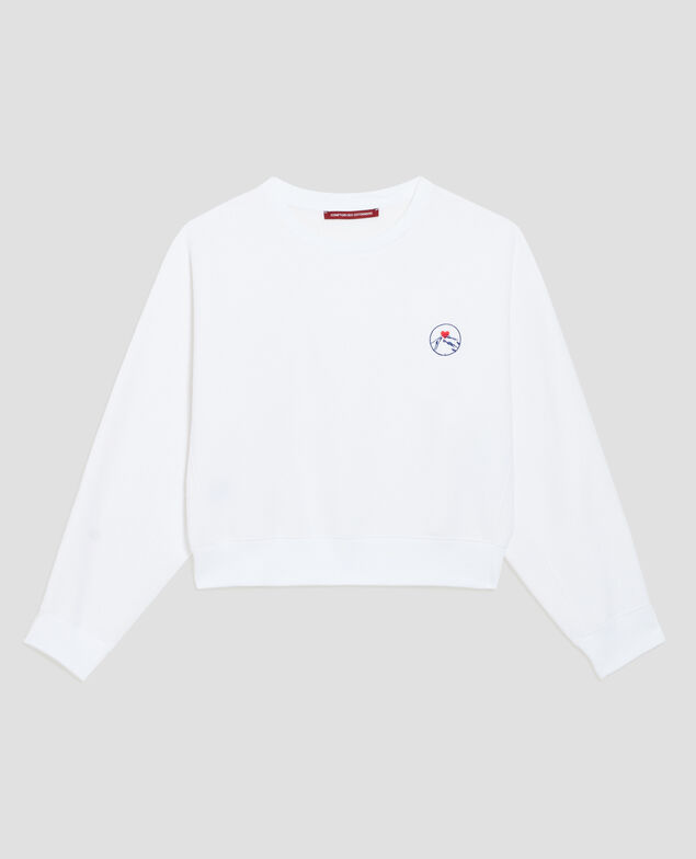 Sweat col rond forme boxy B140 brod l