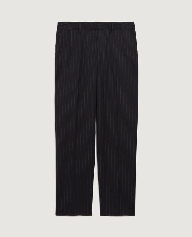 Pantalon cigarette en laine K690 st navy