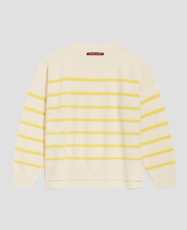 MADO - Pull en laine mérinos H430 st citrone