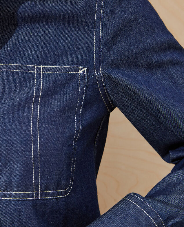 Chemise en jean à poches Denim brut