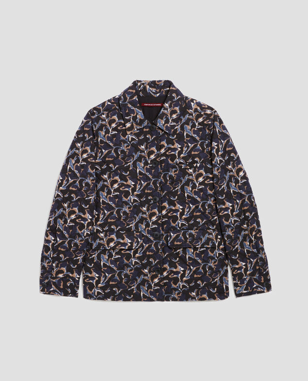 Veste matelassée en coton I686 new fl ikat navy