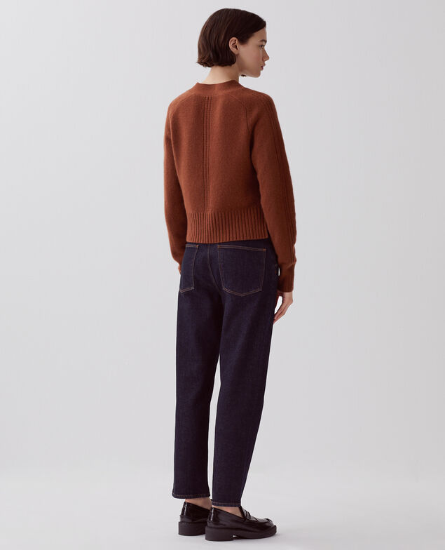 Cardigan en cachemire I370 emperador coffee