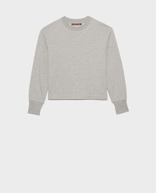 Sweatshirt en coton 03 greymelange
