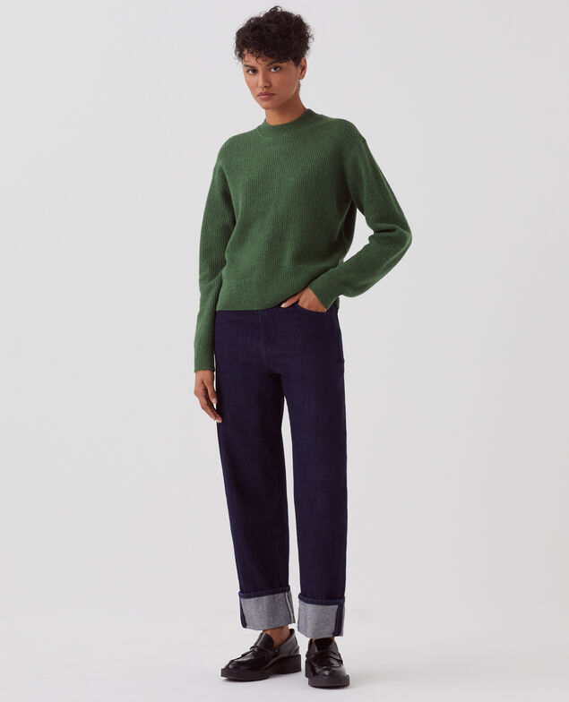 Pull en laine U550 green