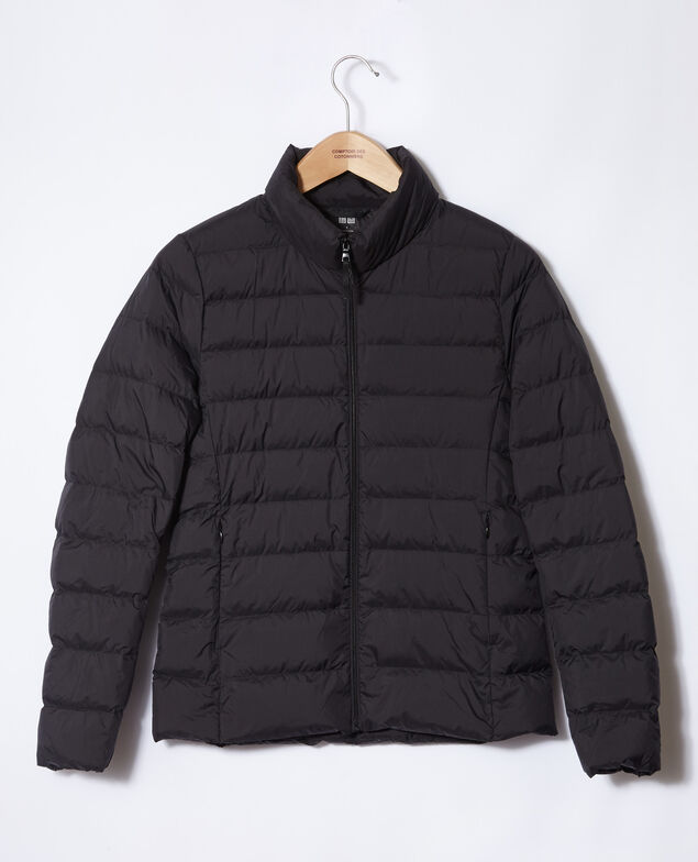 Doudoune ultra light col rond Noir