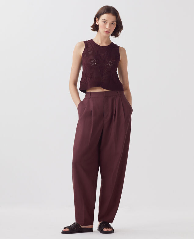 Pantalon à plis J380 decadent chocolate