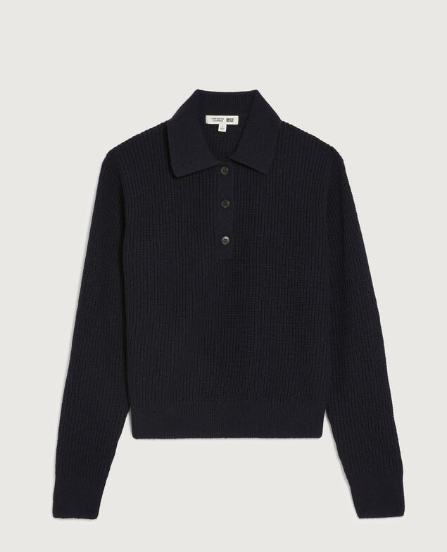 Pull col polo U690 navy