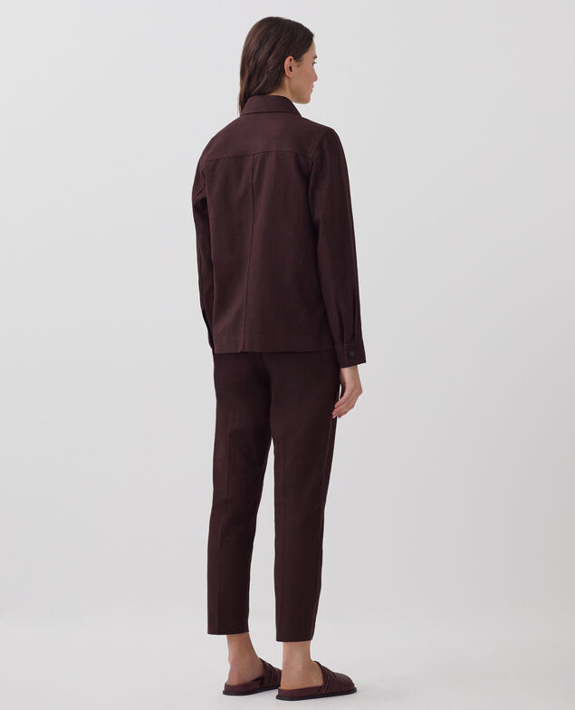Veste workwear J790 chocolate plum