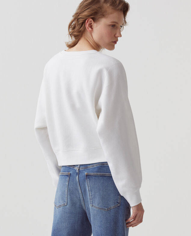 Sweat col rond forme boxy B140 brod l