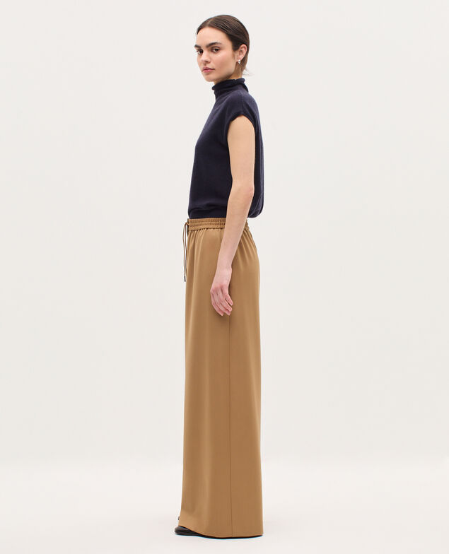 Pantalon ample à plis YVONNE K341 oak brown