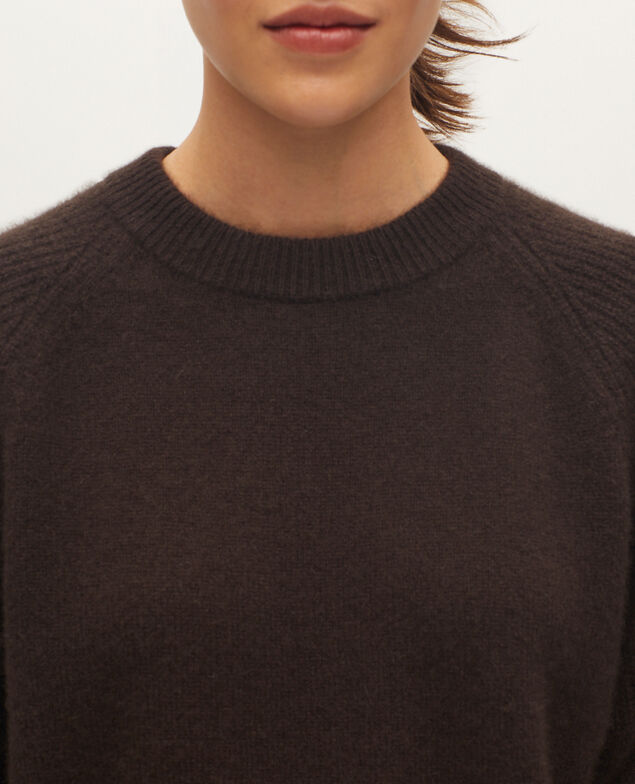 Pull en cachemire K390 taupe brown