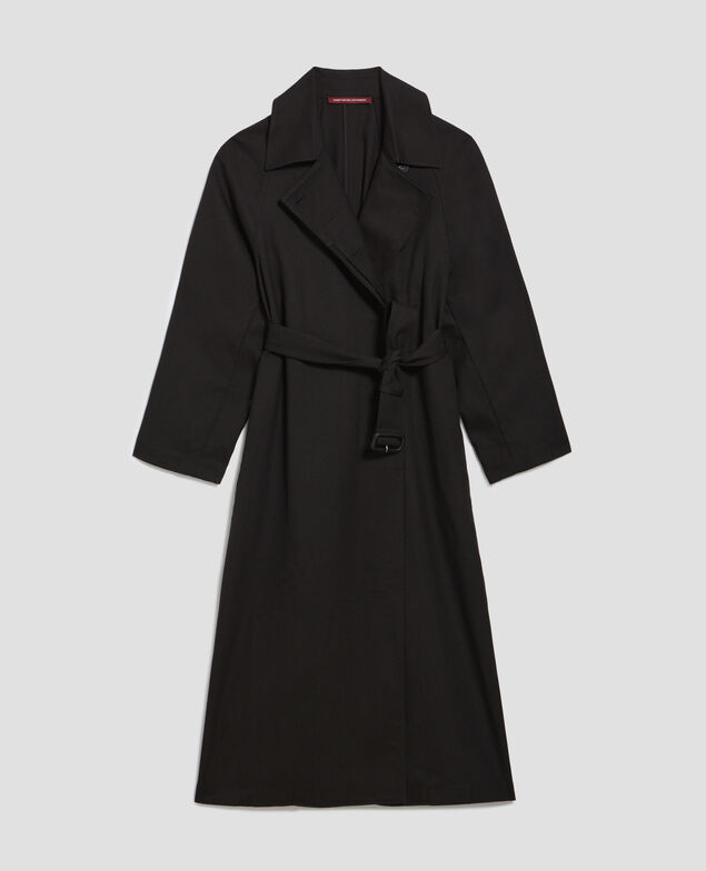 CATHERINE -Trench long fluide H091 black beauty
