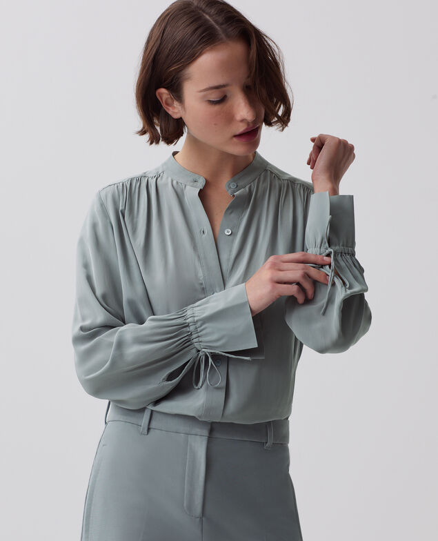 Chemise fluide à manches longues J620 slate blue