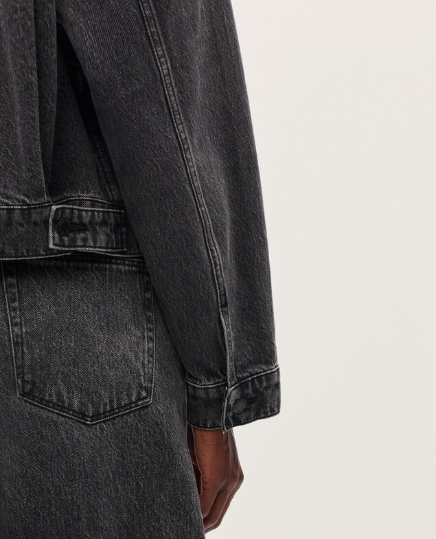 Veste courte en coton K081 dark gray