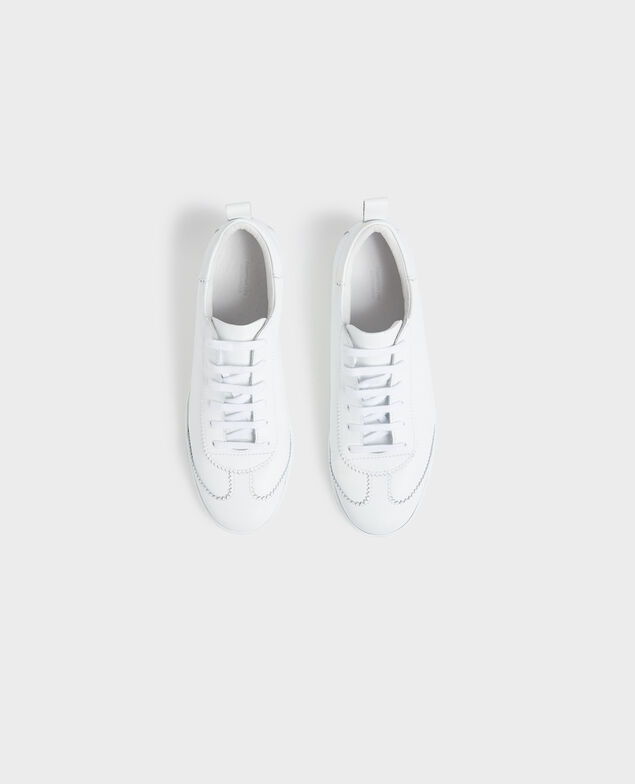 Sneaker en cuir à lacets Brilliant white