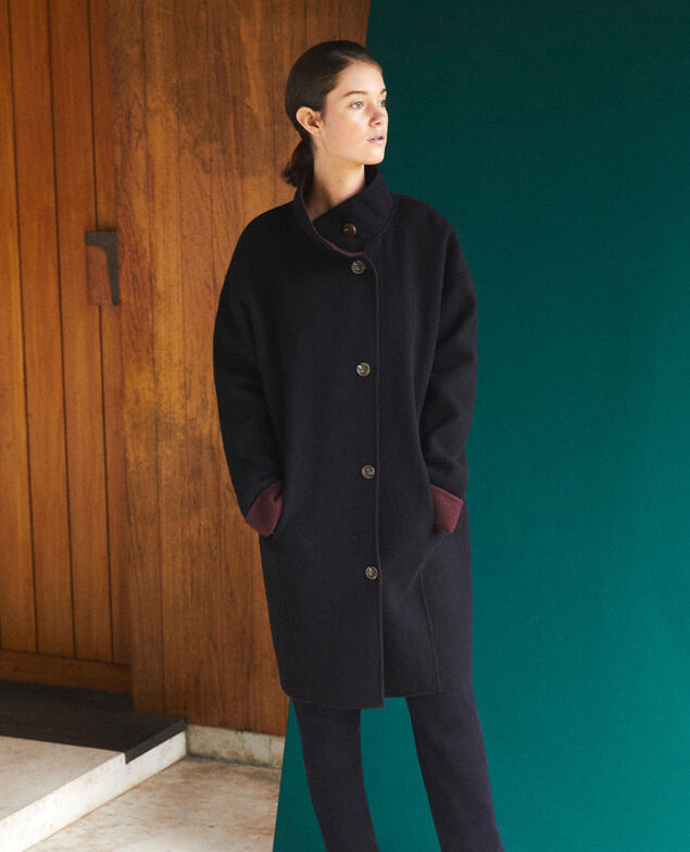Manteau double face Navy