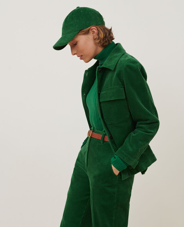 Veste en velours côtelé A554 green
