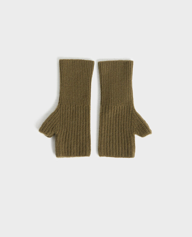 Mitaines en cachemire 6002c dark olive