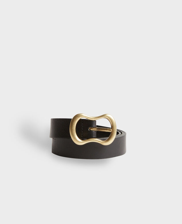 Ceinture fine en cuir 8853 09 black
