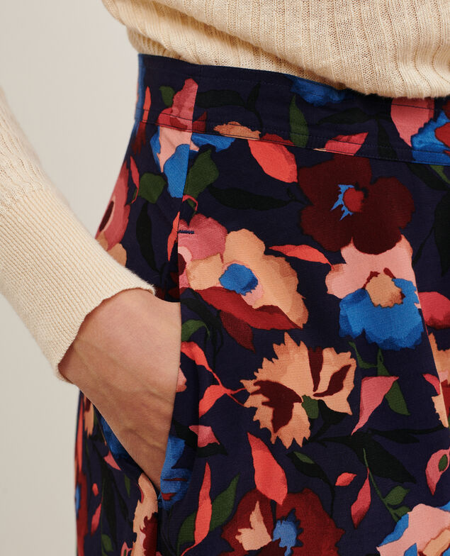 Jupe courte imprimée 8858 69 navy print