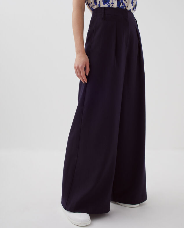 Pantalon ample à plis YVONNE H695 night sky