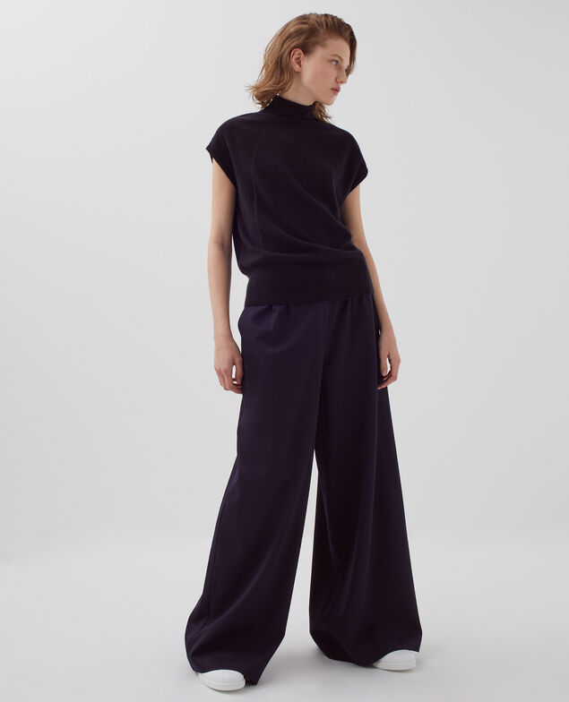 Pull sans manches en cachemire H091 black beauty