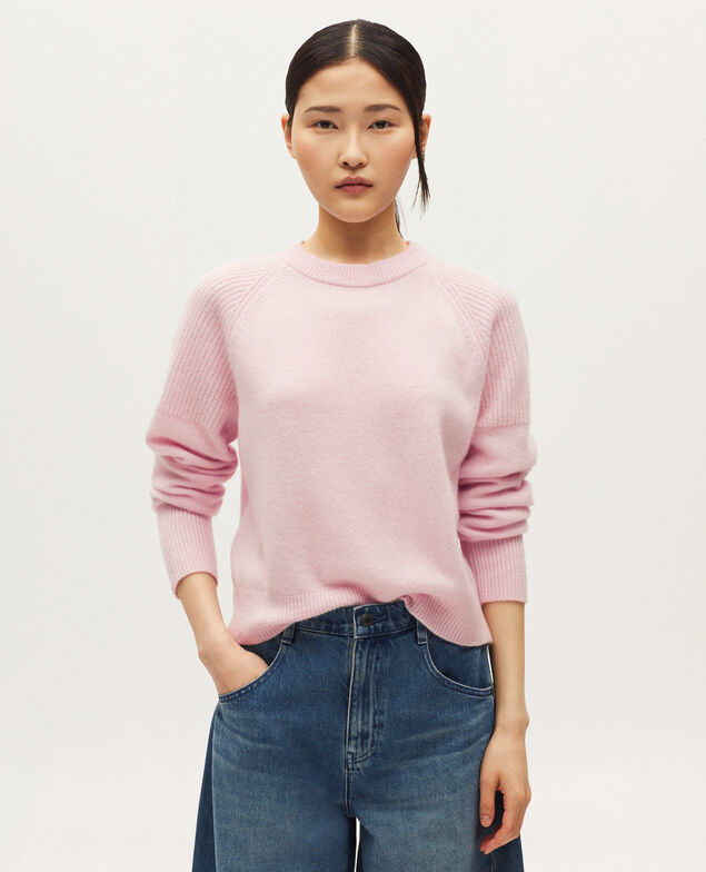 Pull en cachemire K100 bloom pink