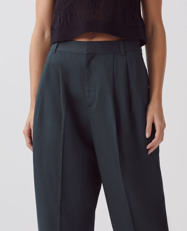 Pantalon à plis J690 blueberry
