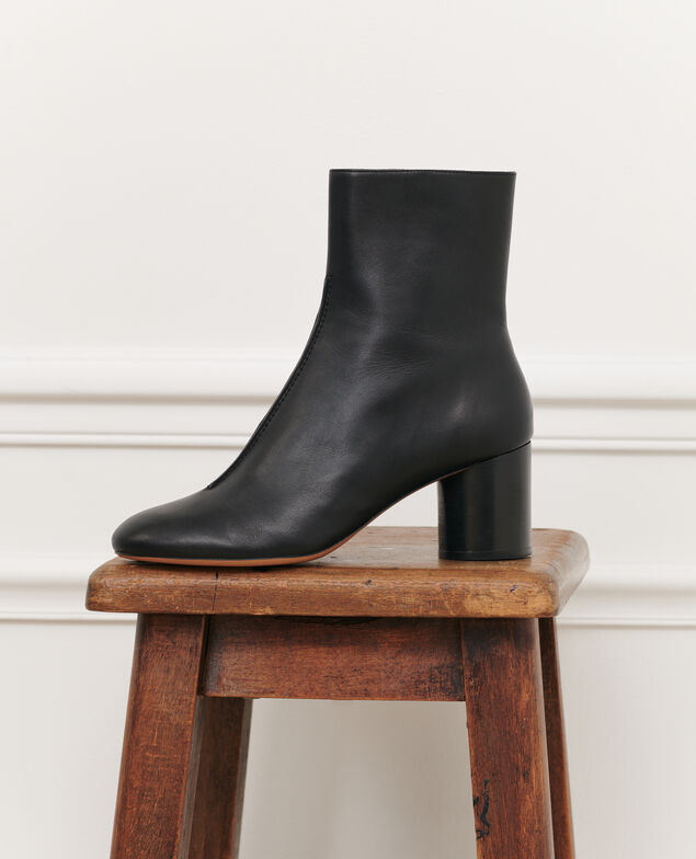 Boots à talon en cuir 4216 black_beauty