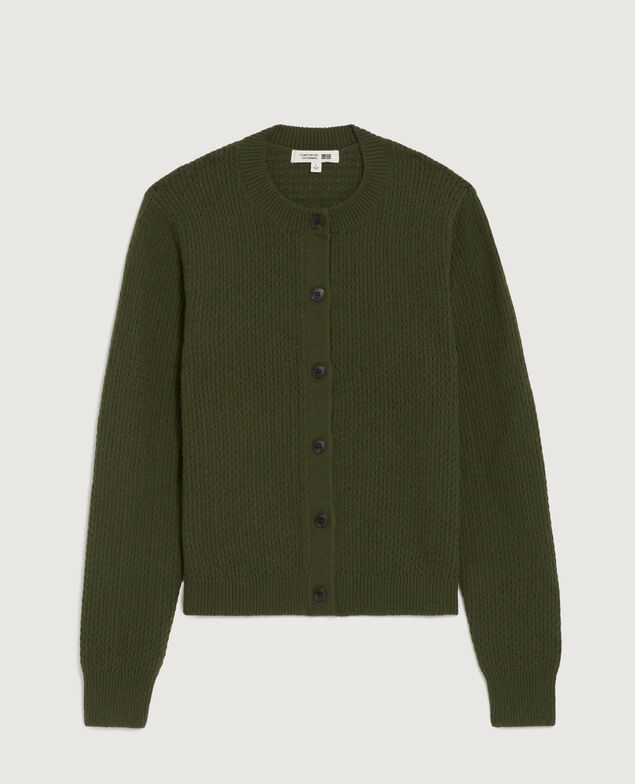 Cardigan col rond  U570 olive