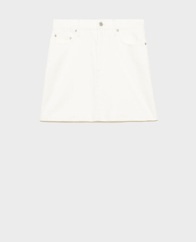 Minijupe en jean 0003 white denim