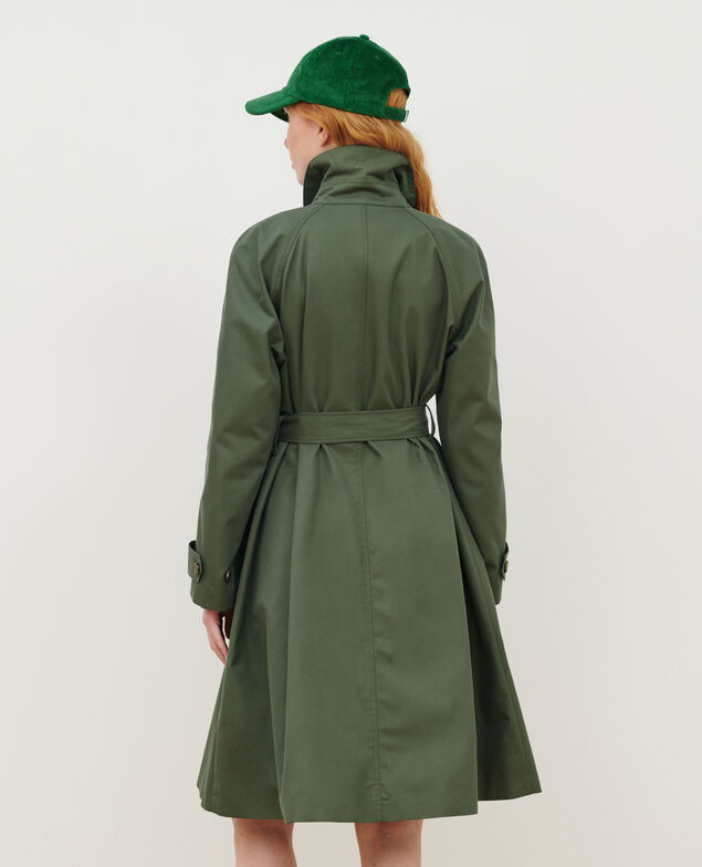 CATHERINE - Trench ample 0571 thyme green