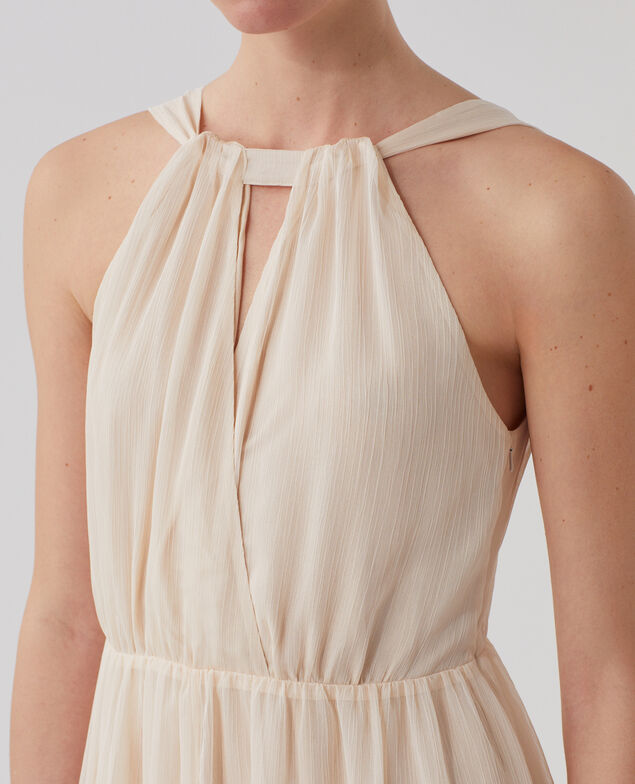 Robe longue fluide H303 white swan