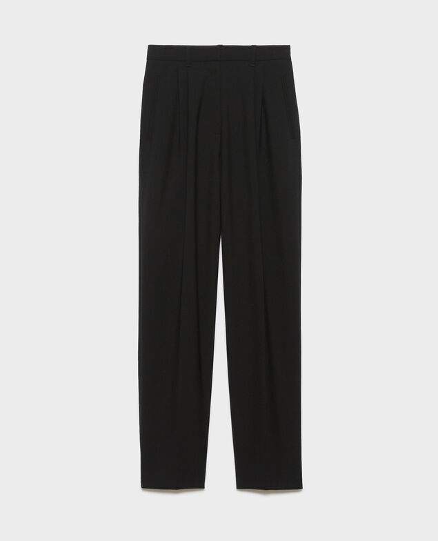 Pantalon de costume en laine A091 black