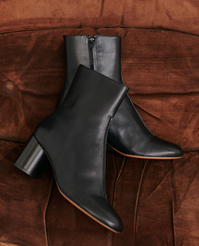Boots à talon en cuir 4216 black_beauty