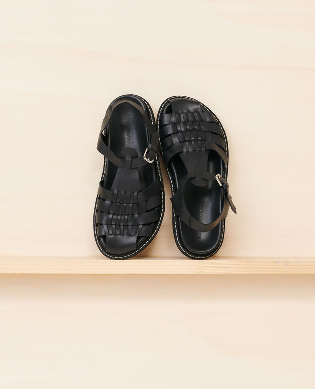 Sandales en cuir 09 black