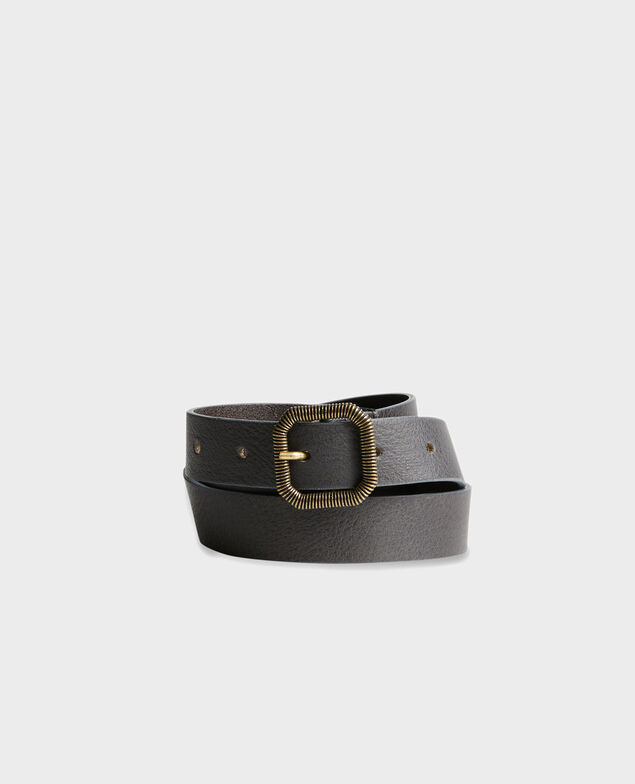 Ceinture fine en cuir 8879 58 darkgreen