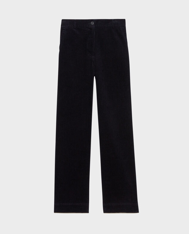 Pantalon large en velours côtelé Night sky