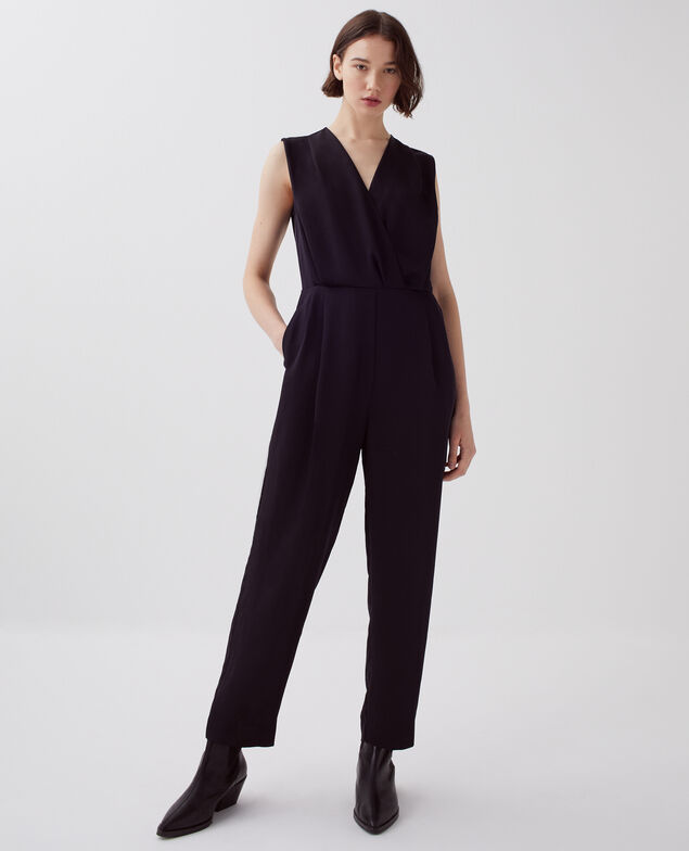 Combinaison fluide satinée H091 black beauty