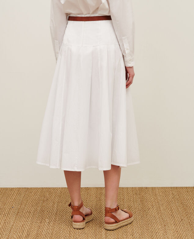 Jupe longue en coton 0007 white
