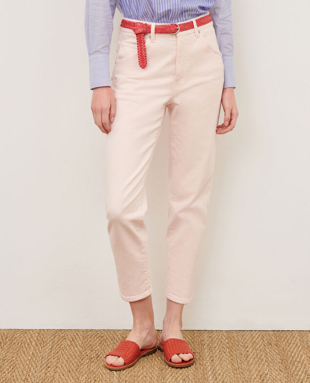 Jean slouchy ample en coton RITA 0100 pink marshmallow