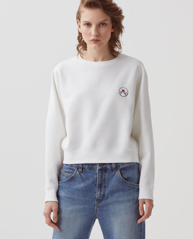 Sweat col rond forme boxy B140 brod l