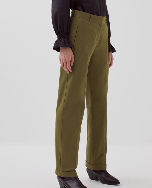 Pantalon droit COLETTE H570 military olive