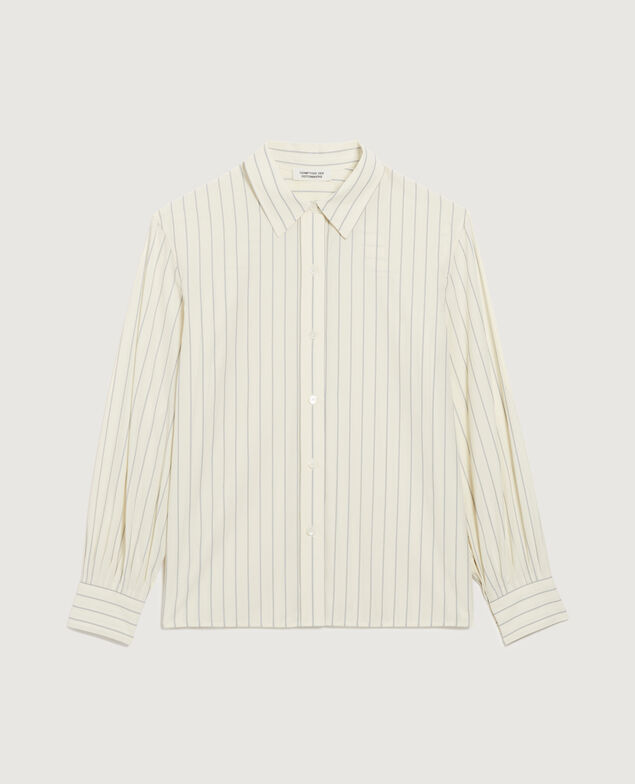 Chemise rayée K014 stripes ecru