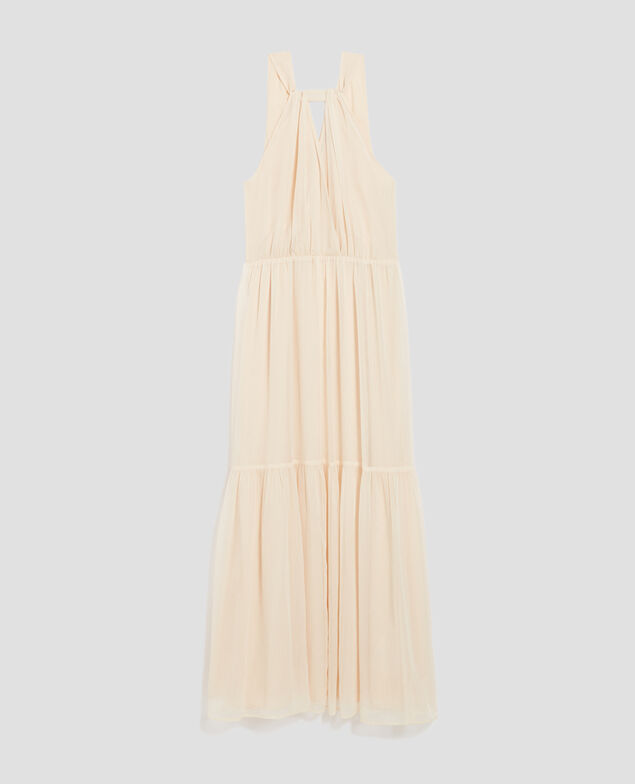Robe longue fluide H303 white swan