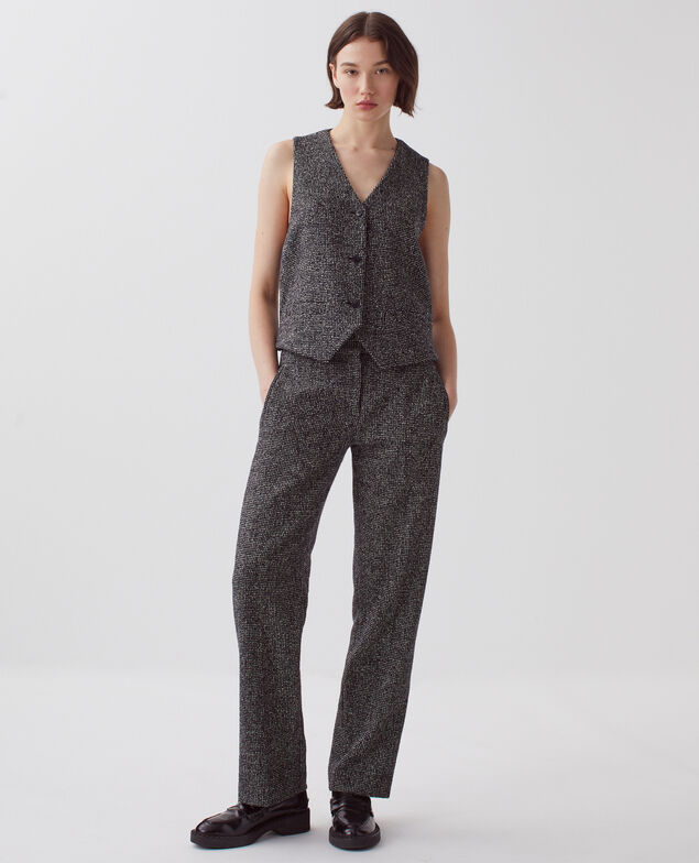 Gilet de costume I097 neppie black