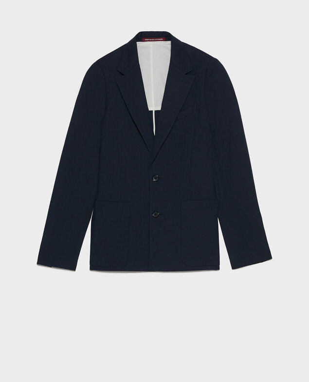 Blazer léger en laine sèche Dark navy