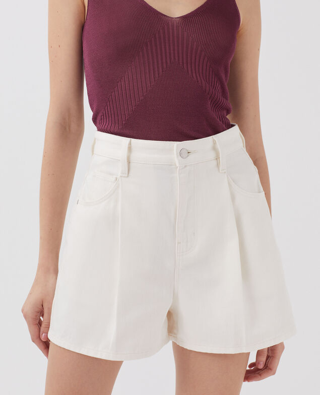 Short à pinces H003 white