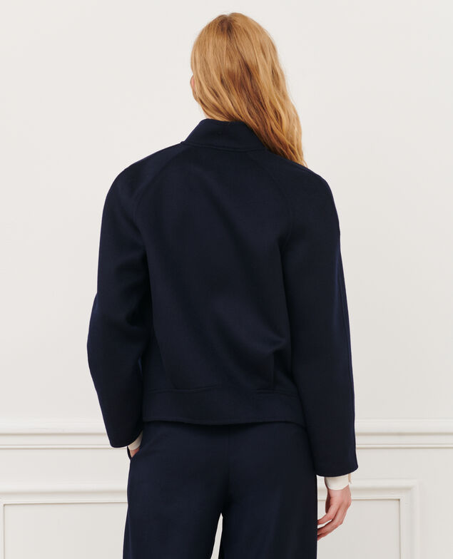 Blouson double face laine et cachemire 7012c 69 navy